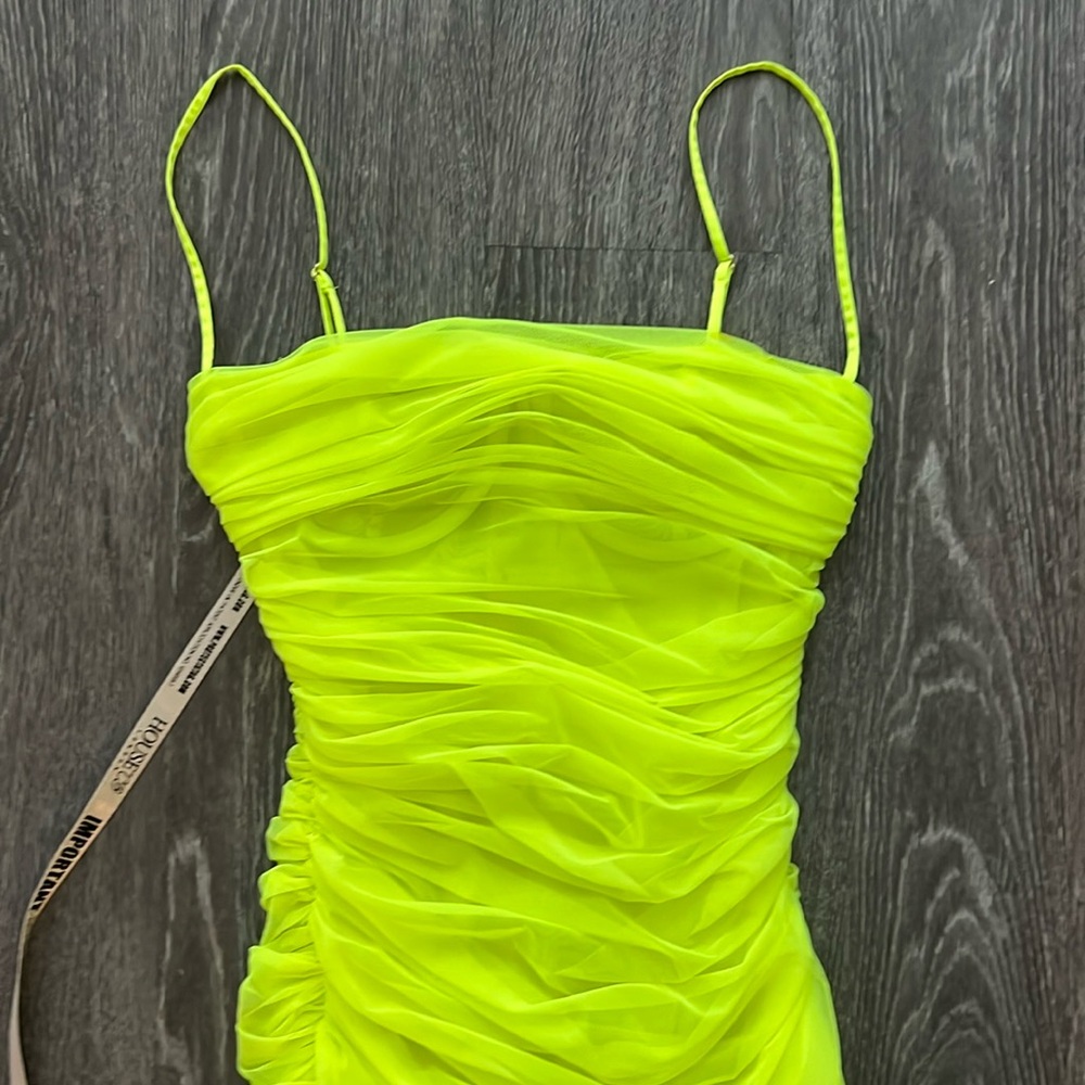 Lime green house of CB dress